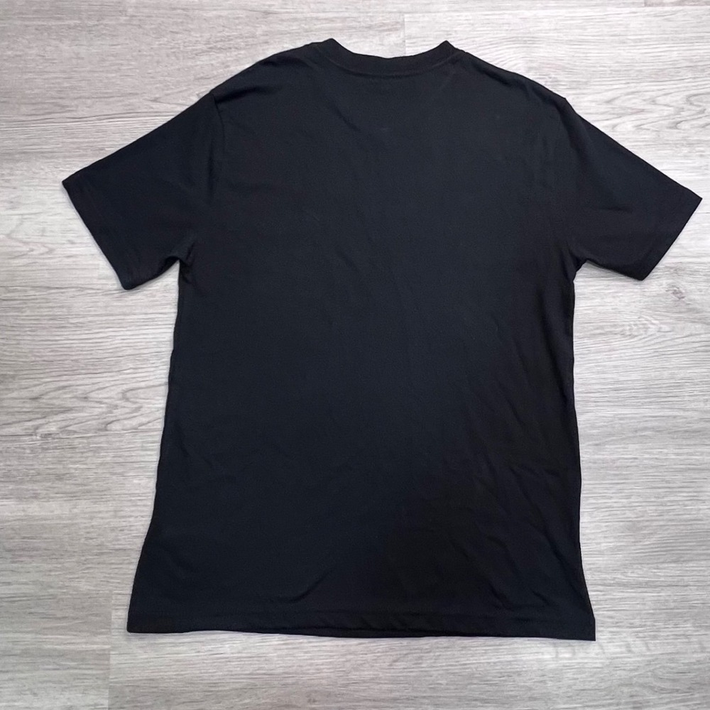 Polo Ralph Lauren Womens Black V-Neck Short Sleeve T-Shirt Red Pony Logo Size M - Picture 2 of 16